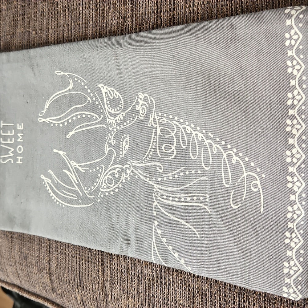 Zara Home Christmas Reindeer Home Sweet Home Tea Towel